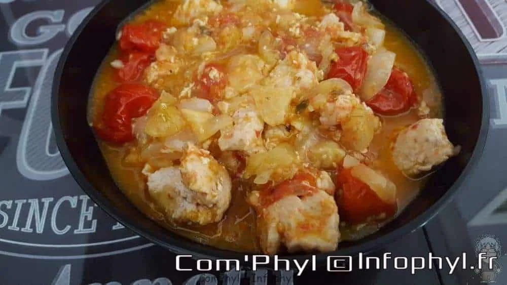 Poulet Tomate Cerise Curry