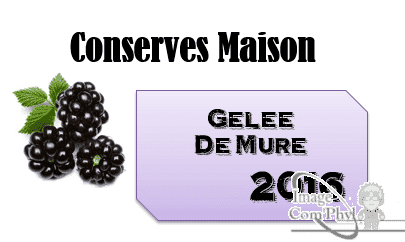 Capture Gelée de Mure - Étiquette 2016