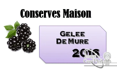 Gelée de Mure –  Étiquettes 2016