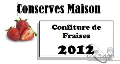 Confiture de fraises – Étiquettes
