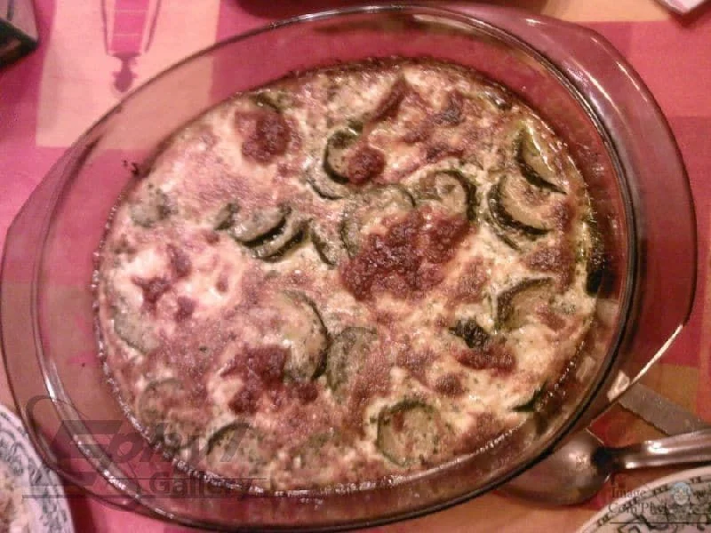 Gratin de courgette mozzarella