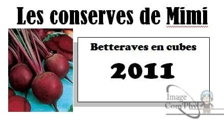 Betteraves en cubes – Étiquettes