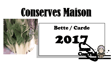 Bette carde - Etiquette