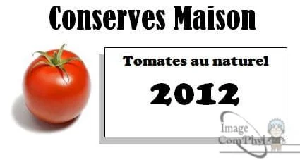 Tomates au naturel – Étiquettes