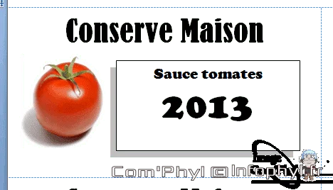 Sauce Tomates – Étiquettes