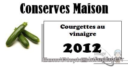 Capture Courgettes au vinaigre - étiquette