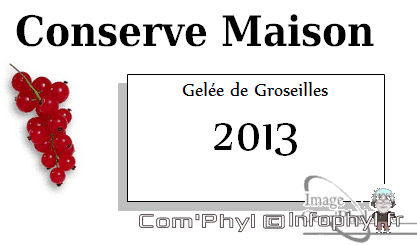 Gelée Groseilles - Étiquette