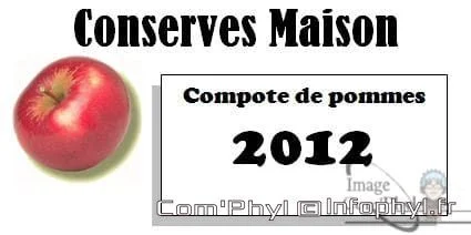 Compote de pommes – Étiquettes