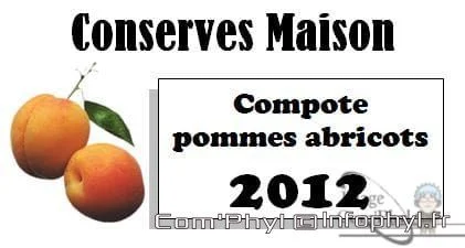 Compote Pommes Abricots – Étiquettes