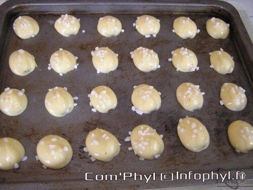 Chouquette avant cuisson