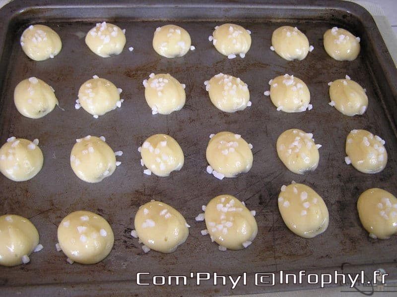 Chouquette avant cuisson