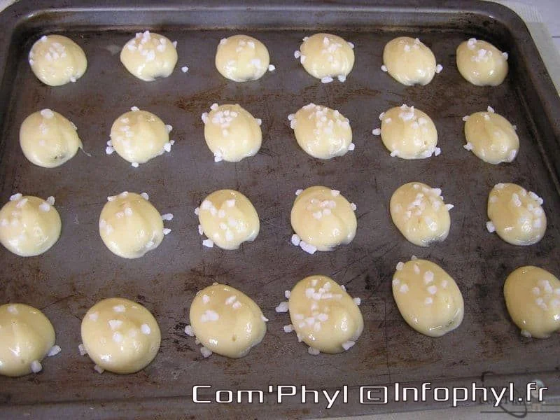 Chouquette avant cuisson