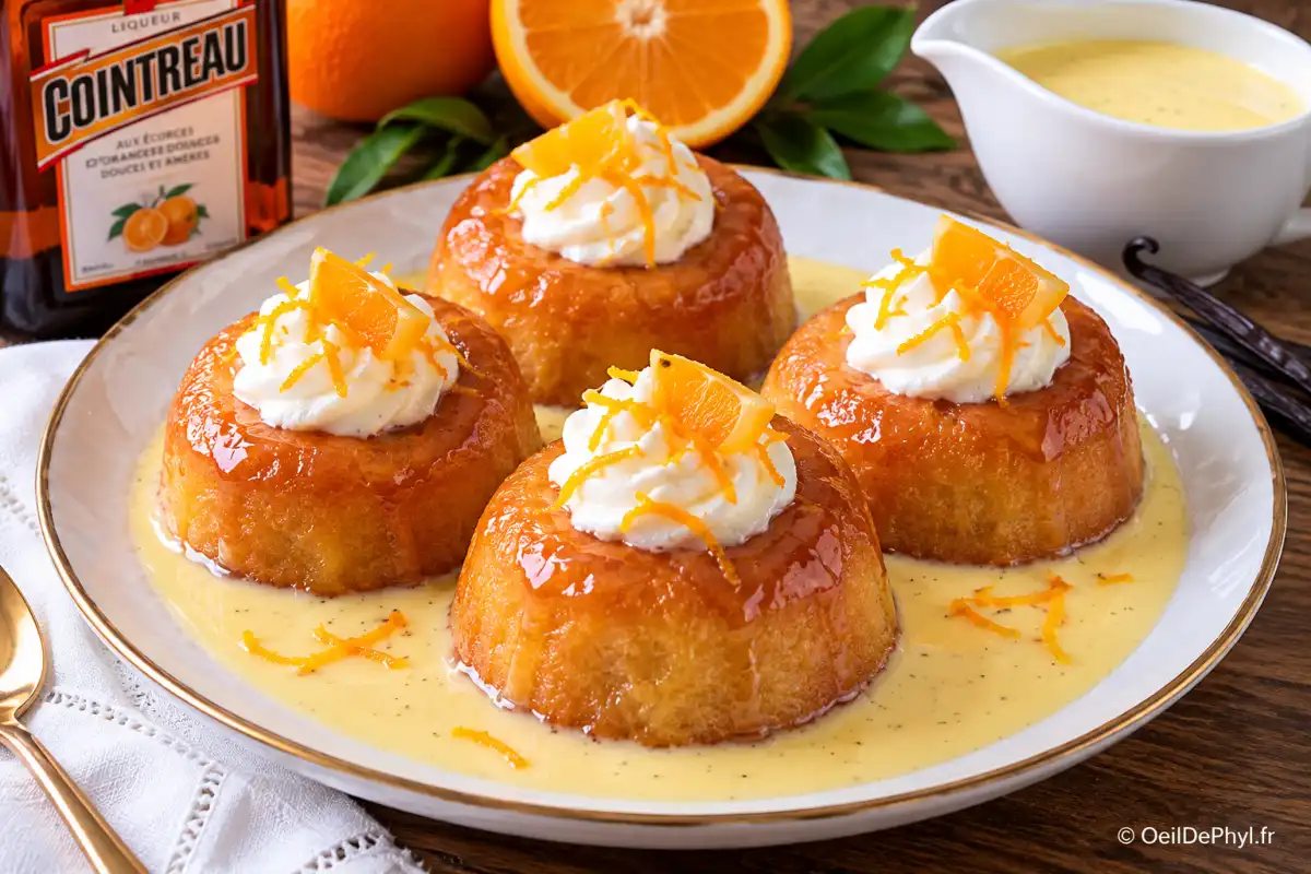 babas a l’orange creme vanillee et cointreau odp