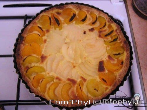 Tarte poires et abricots