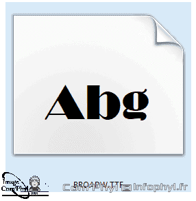 Police Broadway Normal - Fichier