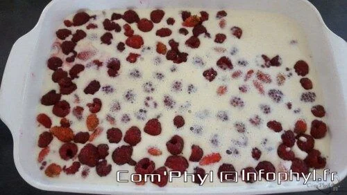 Clafoutis aux framboises