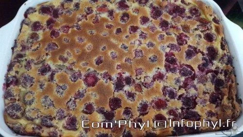 Clafoutis aux framboises