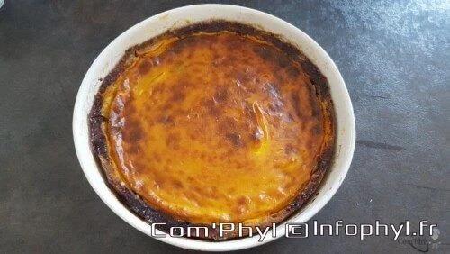 Flan pâtissier aux myrtilles