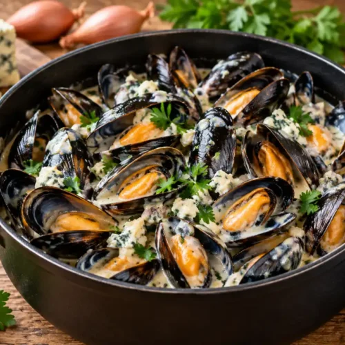 moules crémeuses au bleu et persil odp 01