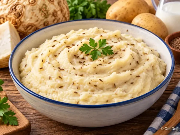 Purée de céleri au carvi