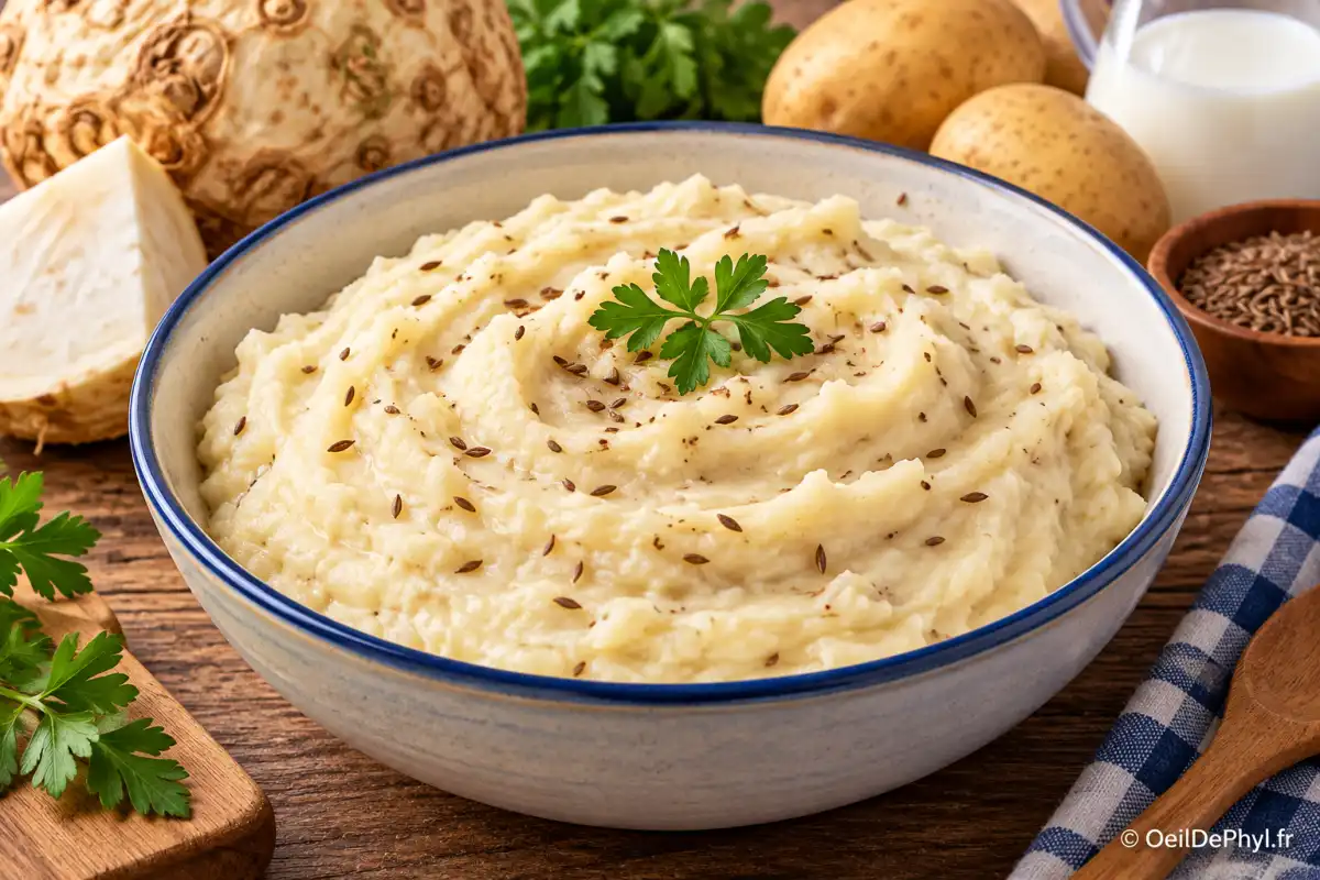 purée de céleri rave aux graines et persil odp