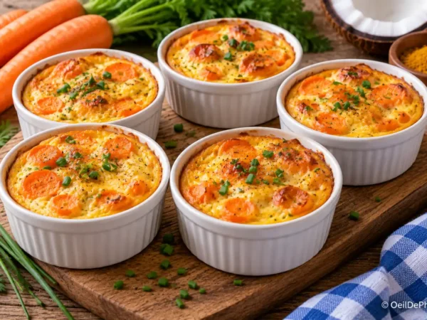 Mini clafoutis carottes