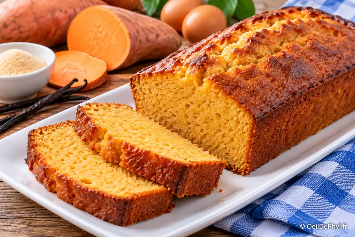 gâteau moelleux à la patate douce odp