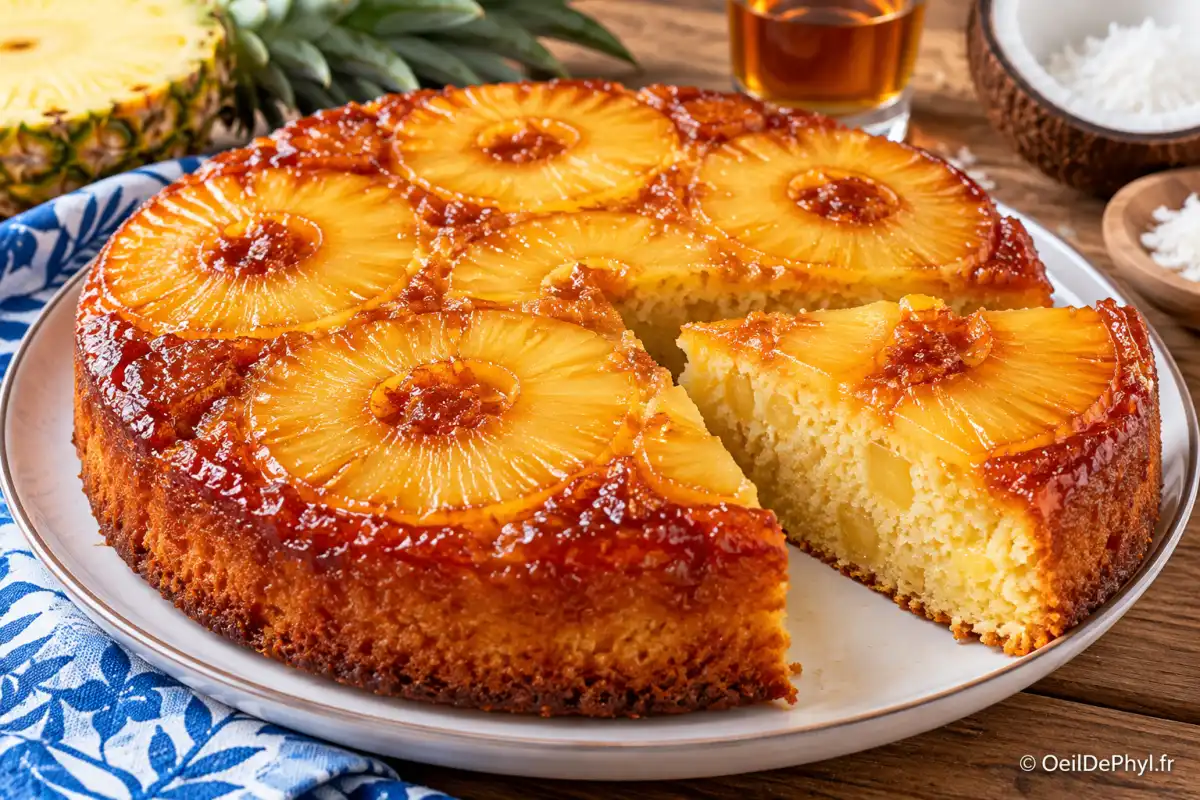 gateau renverse a lananas caramelise odp