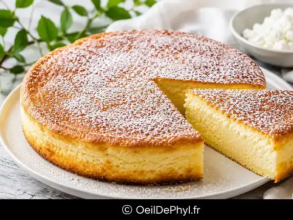 Gâteau léger au fromage blanc