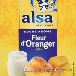 Sachet sucre arôme Fleur d'oranger
