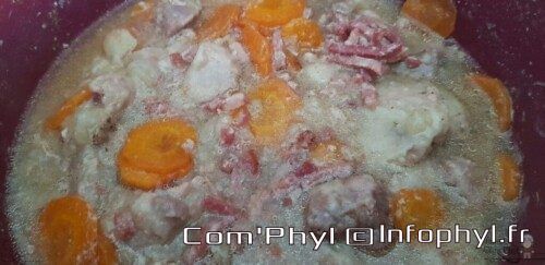 Saute de porc - lardons