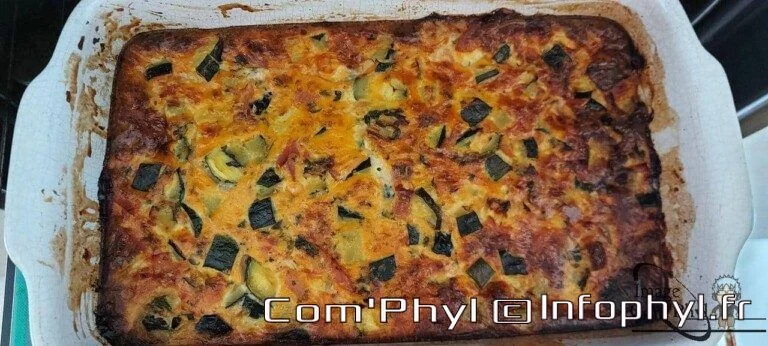 courgette,jambon,pâte