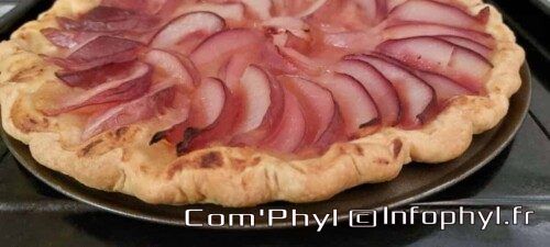 tarte fine nectarine cuite