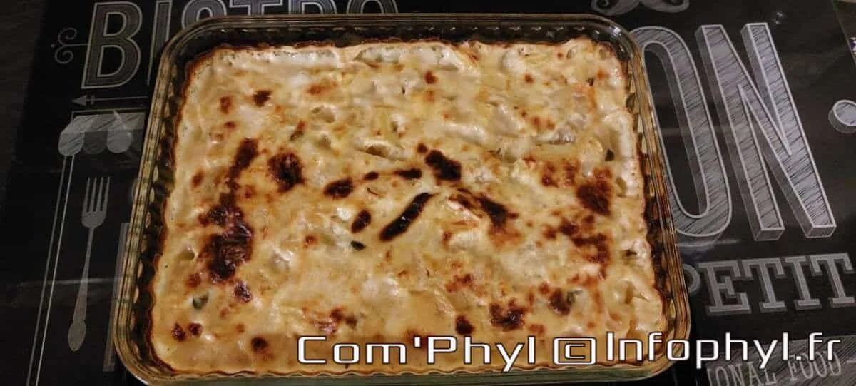 gratin de pâtisson à la béchamel