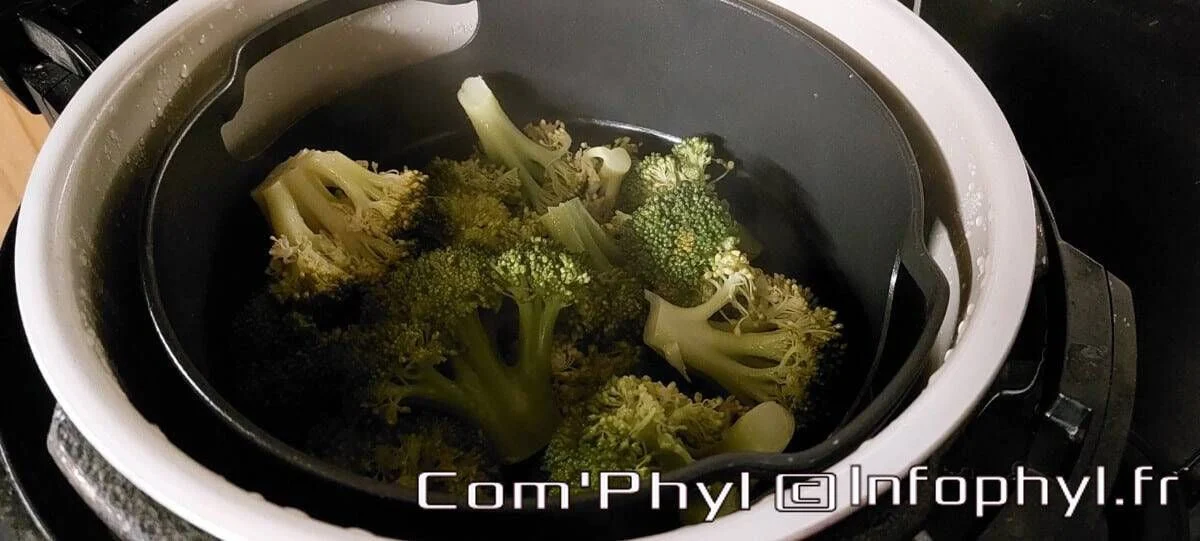 Cuisson du brocolis au ninja foodi