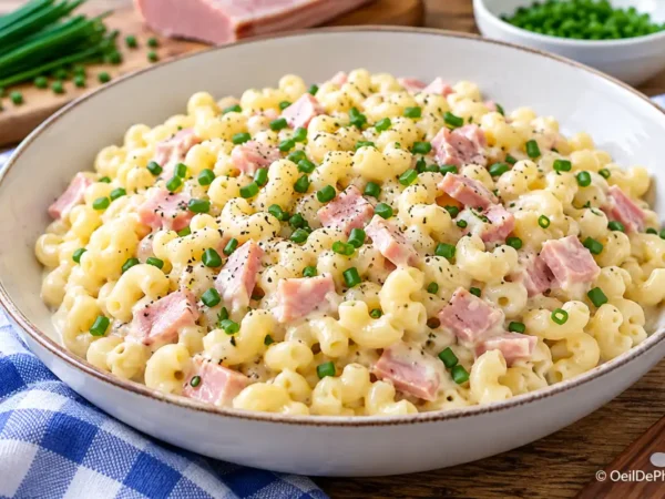 Pâte à la sauce jambon