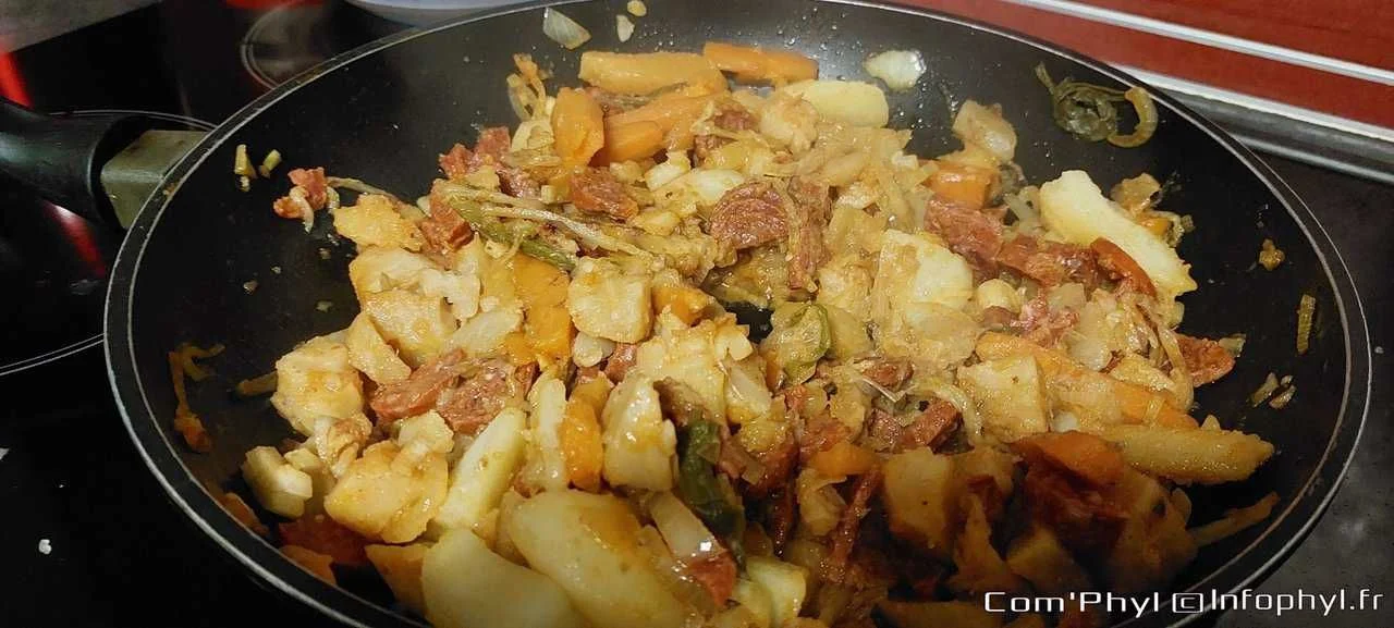 Légumes de pot au feu et chorizo