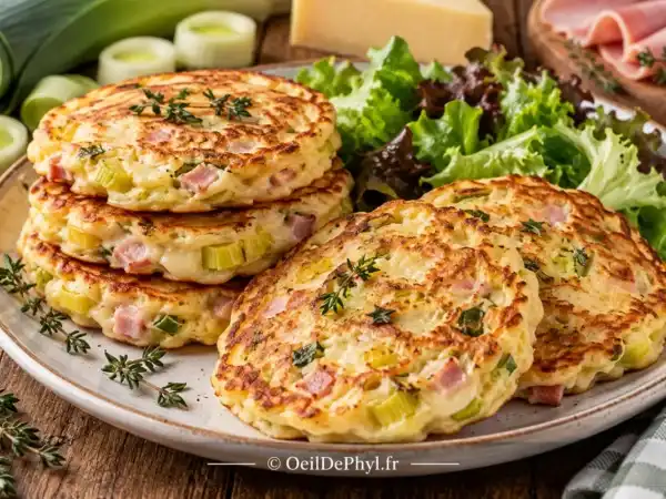 Pancakes salés aux légumes
