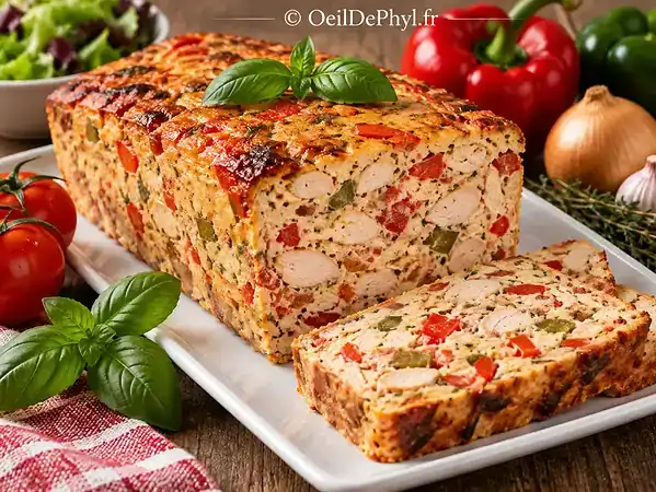Terrine de poulet à la basquaise