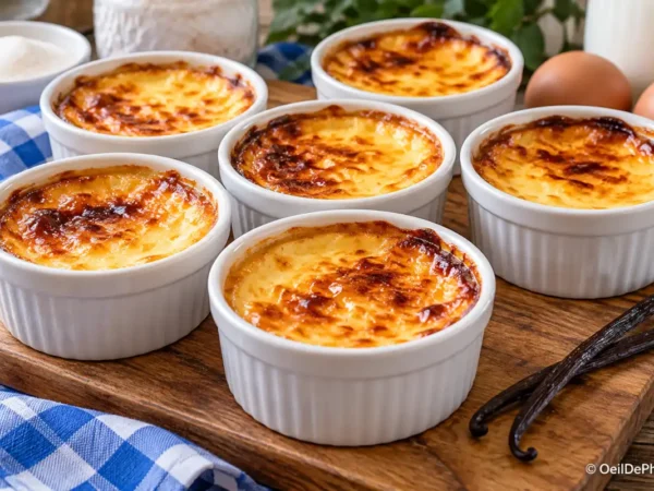 Petits flans crémeux à la vanille à l&rsquo;Air Fryer